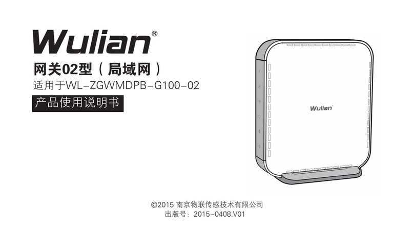 Wulian WL-ZGWMDPB-G100-02 User manual