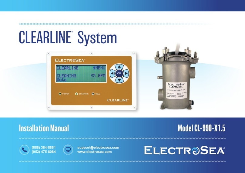 ELECTROSEA CLEARLINE CL-990-X1.5 installation manua