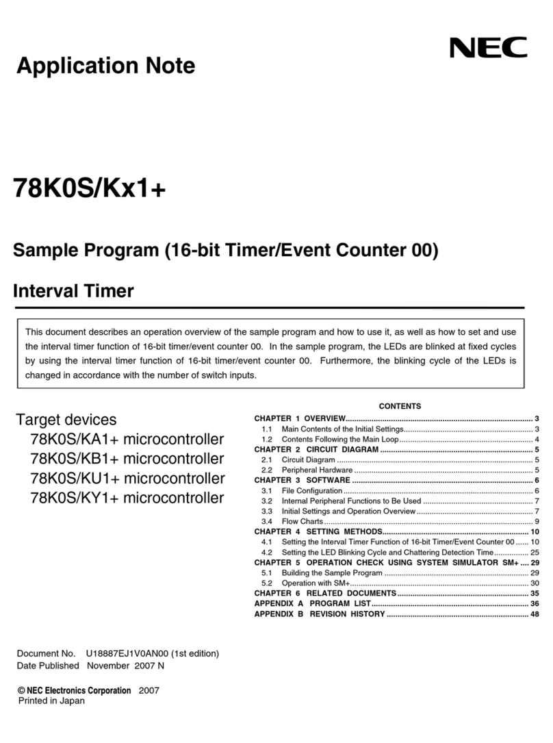 NEC 78K0S/K 1+ Series Application note