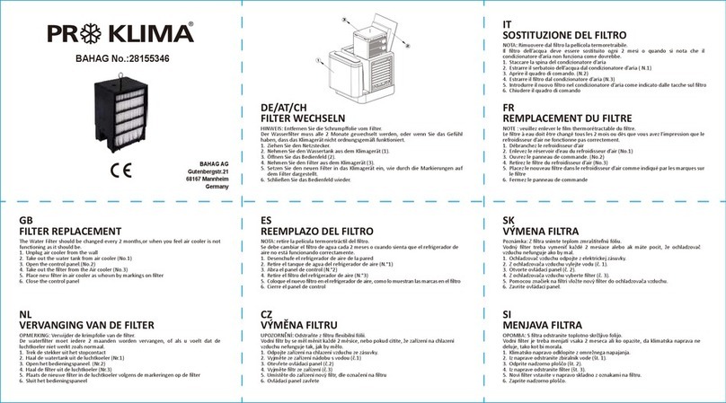 BAHAG PROKLIMA 28155346 User manual