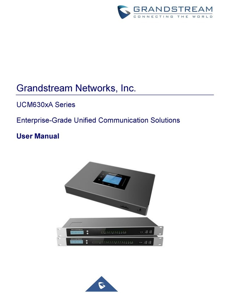 Grandstream Networks UCM630 A Series User manual