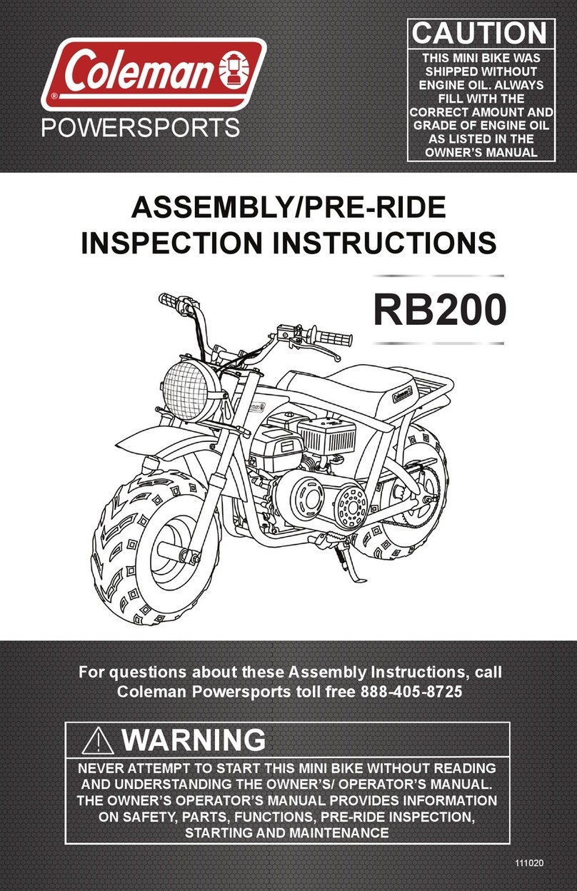 Coleman Powersports RB200 Installation instructions Coleman Powersports RB200 Installation instructions