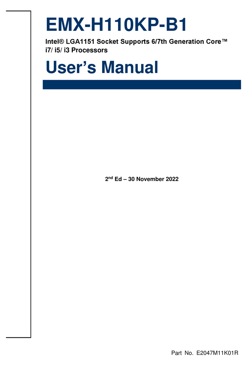 Avalue Technology EMX-H110KP-B1 user manual