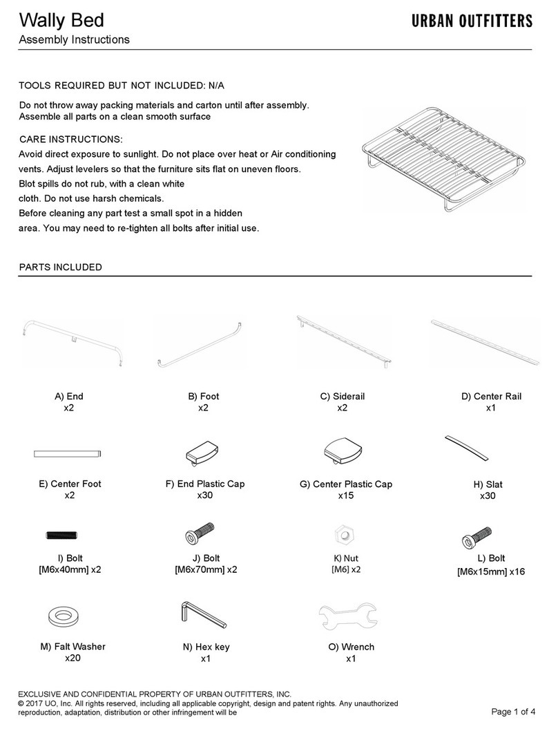 URBAN OUTFITTERS 69551646 Assembly instructions URBAN OUTFITTERS 69551646 Assembly instructions
