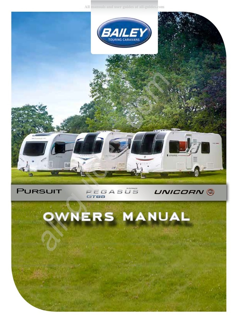 Bailey Unicorn III 2014 owner's manual