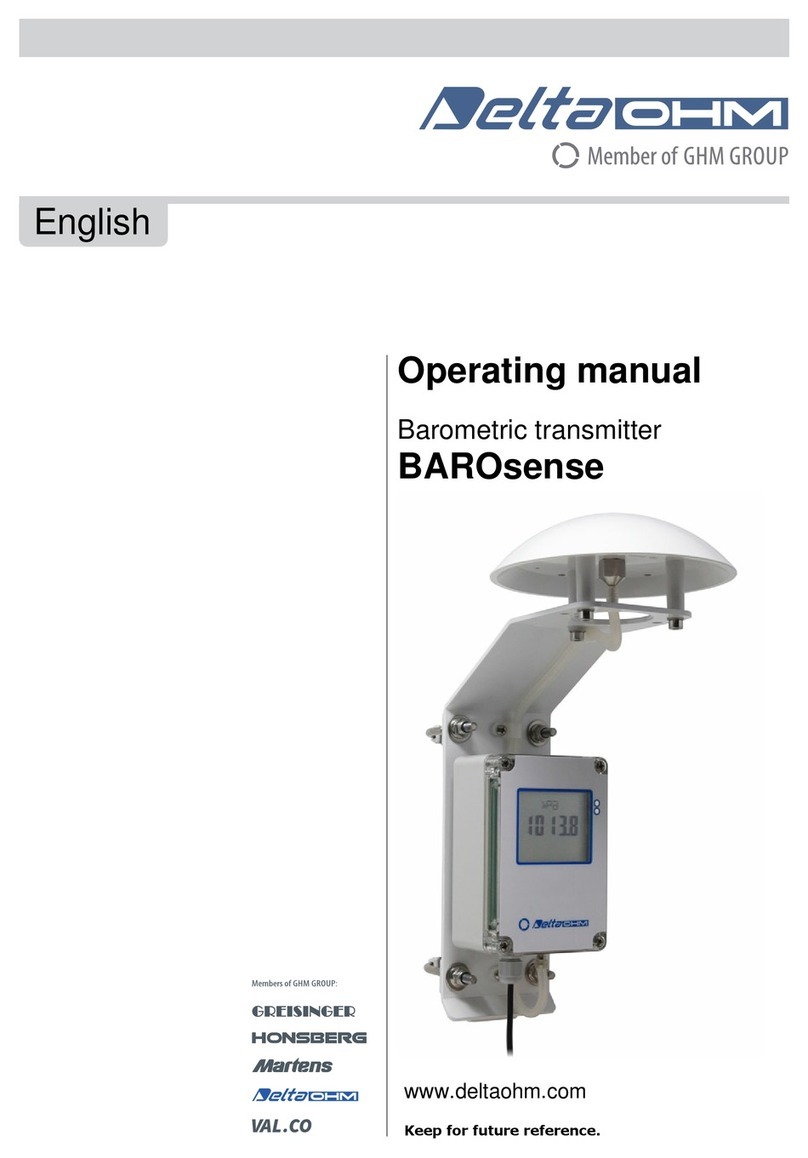 GHM DeltaOHM BAROsense User manual