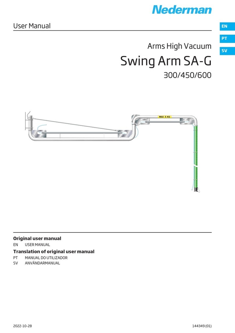 Nederman Swing Arm SA-G 300 user manual