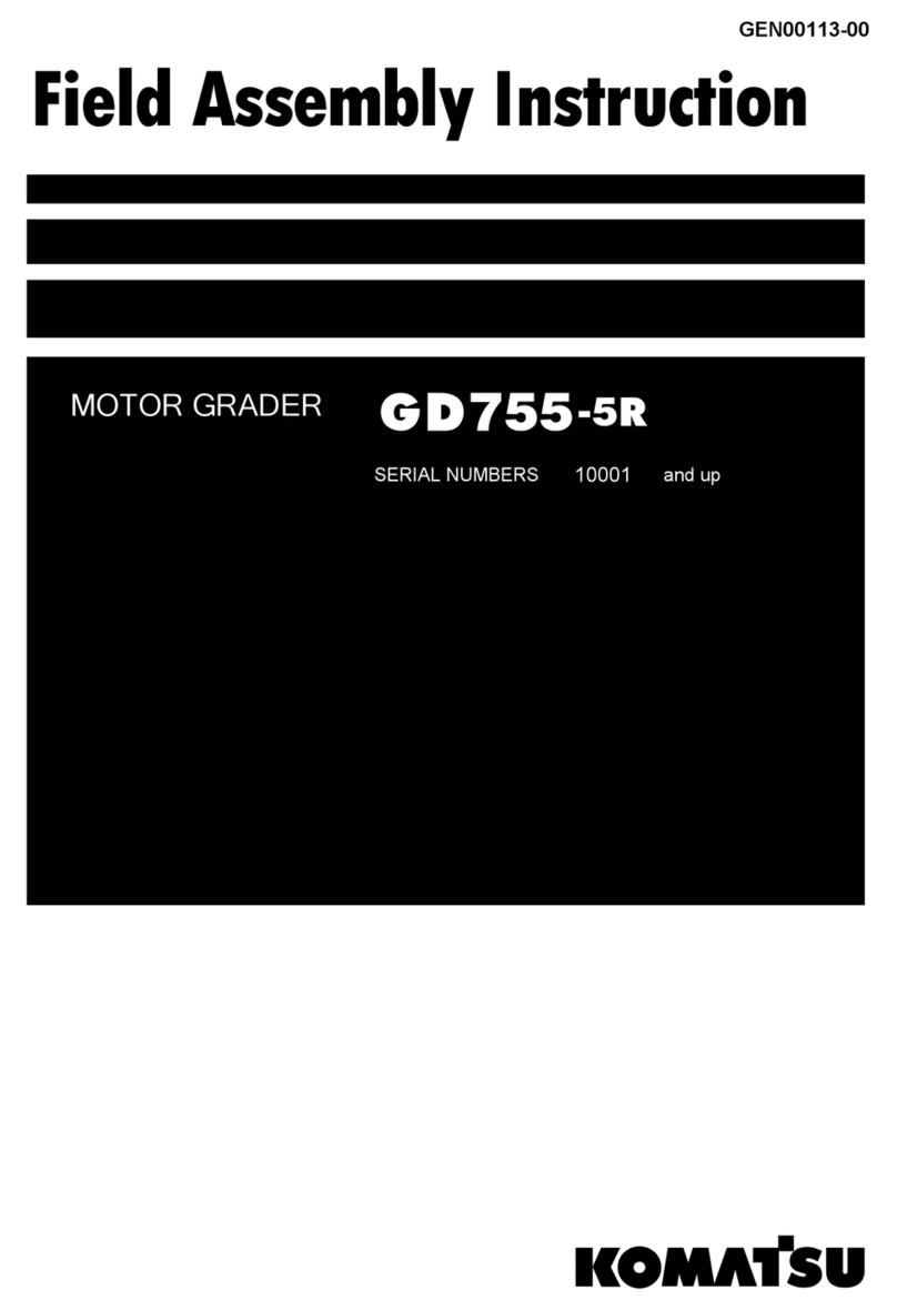 Komatsu GD755-5R Field assembly  instructions