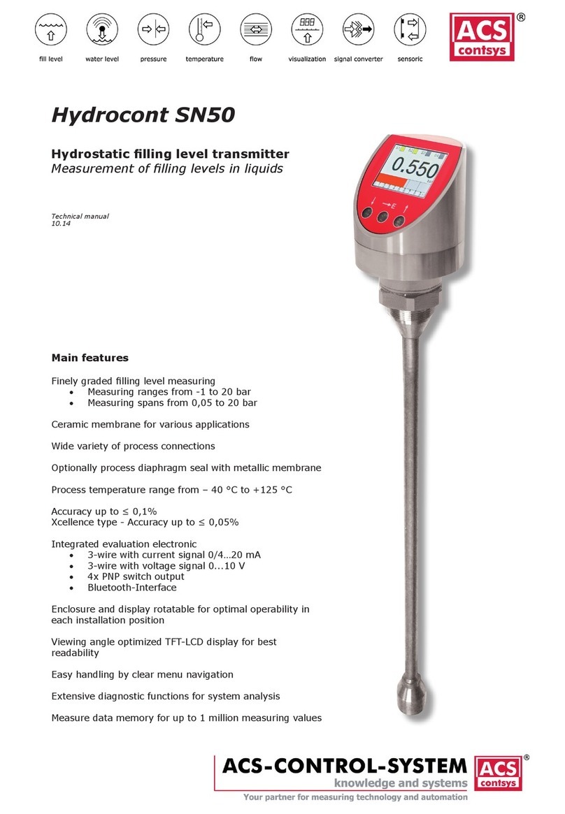 ACS contsys Hydrocont SN50 Technical manual