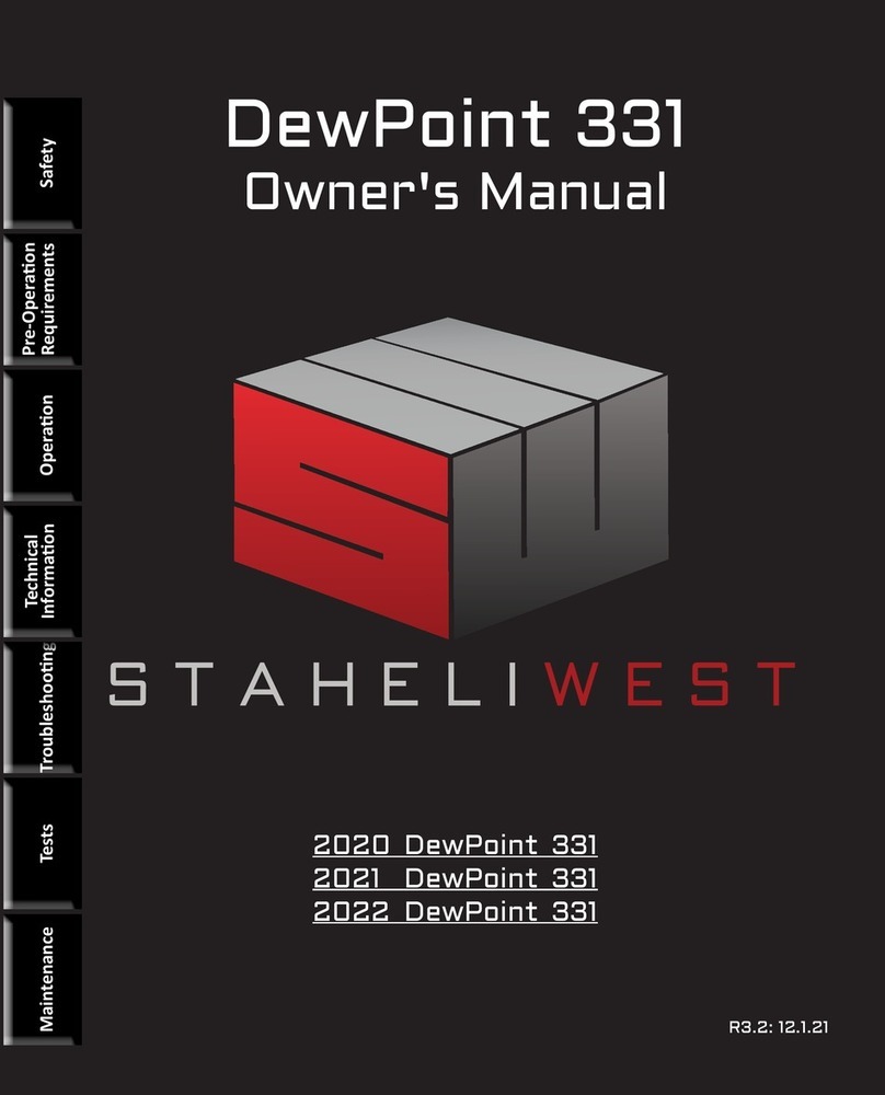 Staheli West DewPoint 331 owner's manual