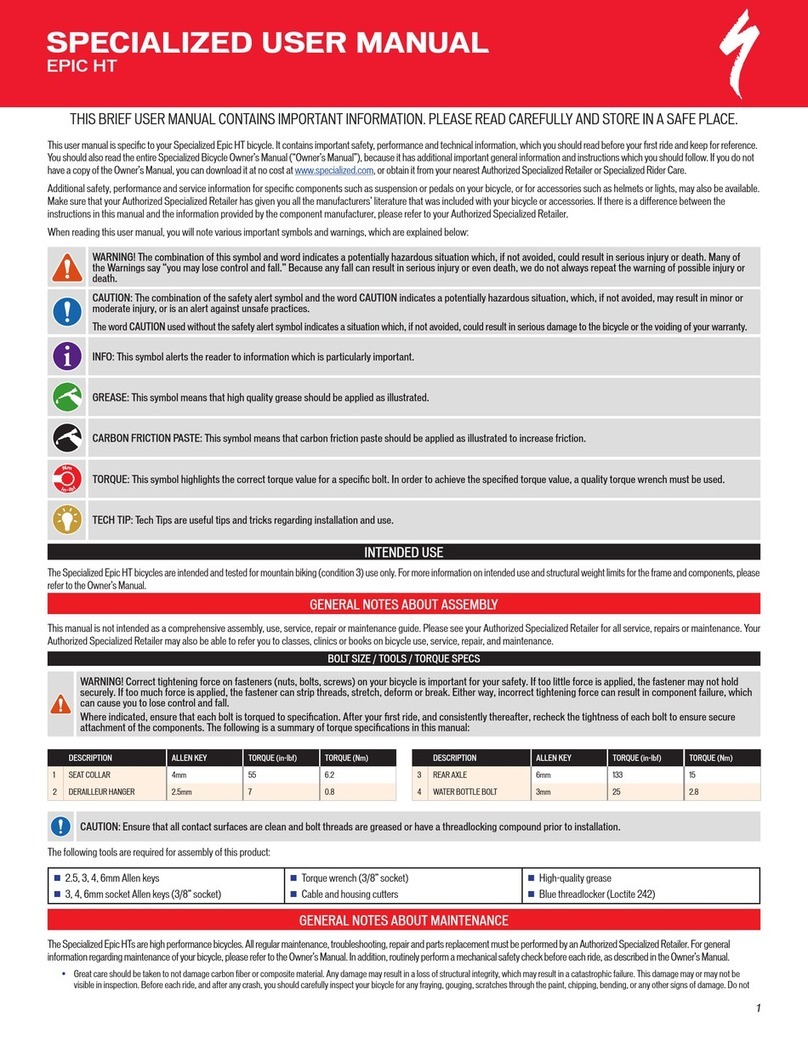 Specialized EPIC HT 2020 user manual