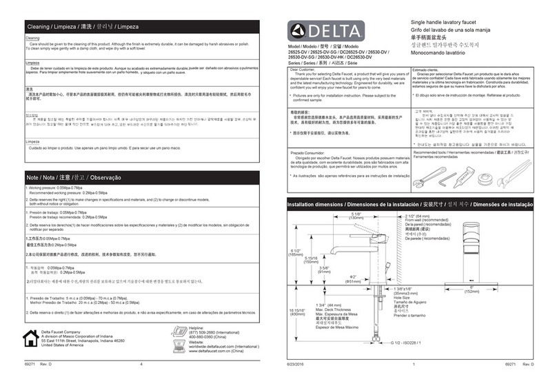 Delta 26525-DV User manual
