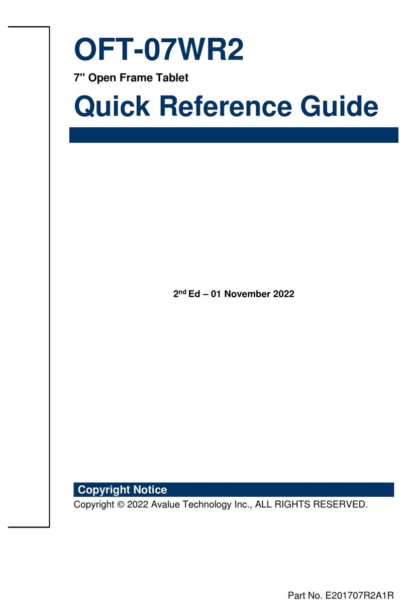 Avalue Technology OFT-07WR2 User manual