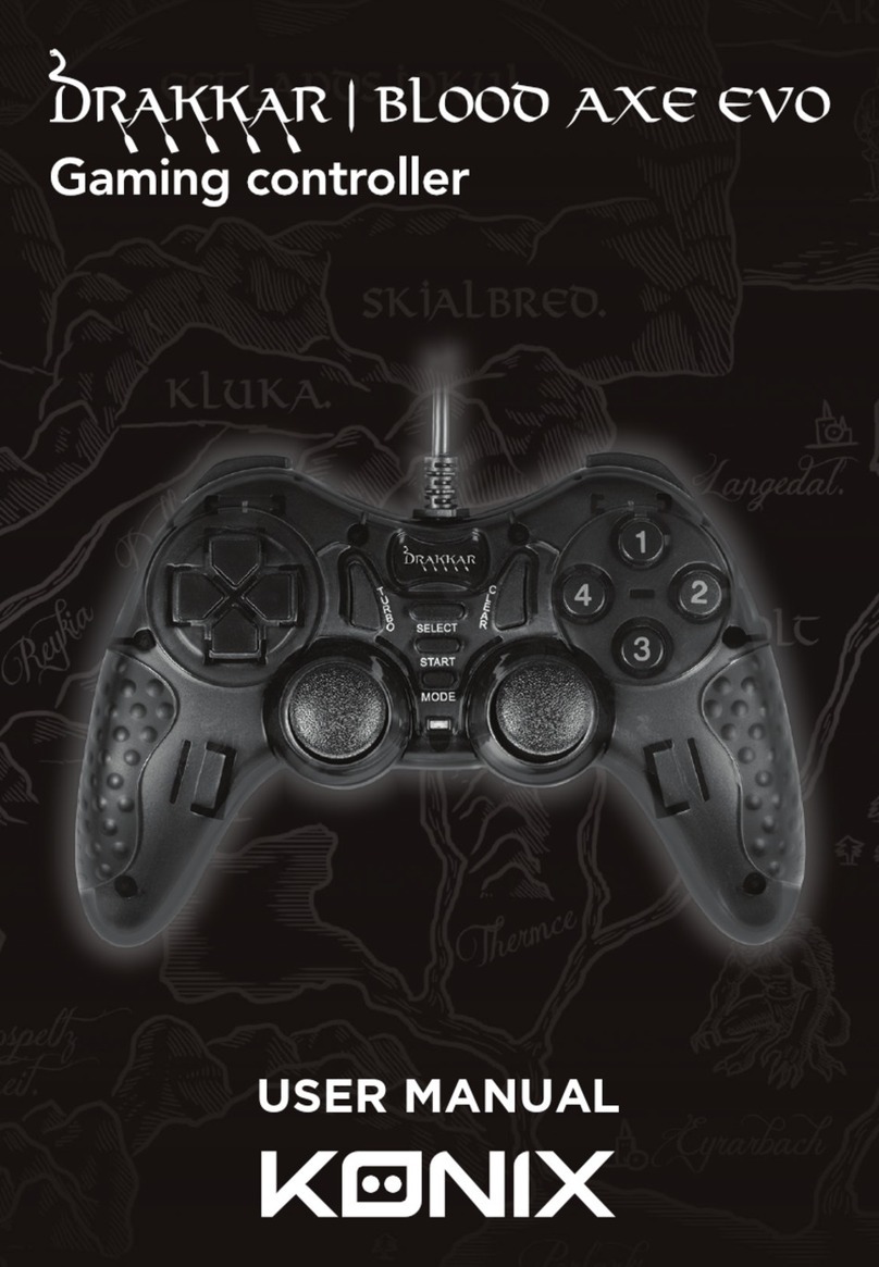 Konix DRAKKAR BLOOD AXE EVO User manual