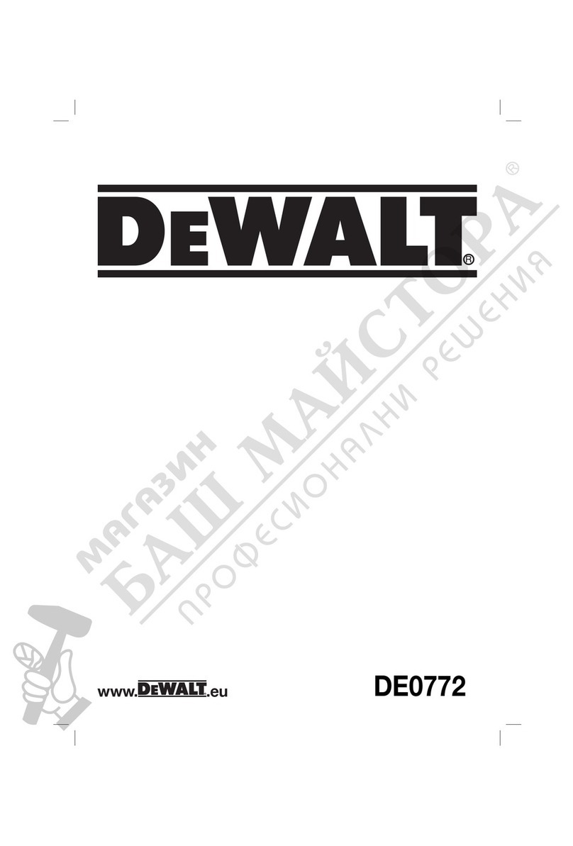 DeWalt DE0772 User manual