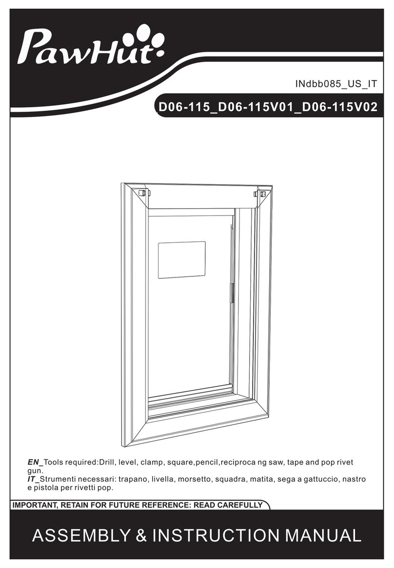 PawHut D06-115 Installation guide PawHut D06-115 Installation guide