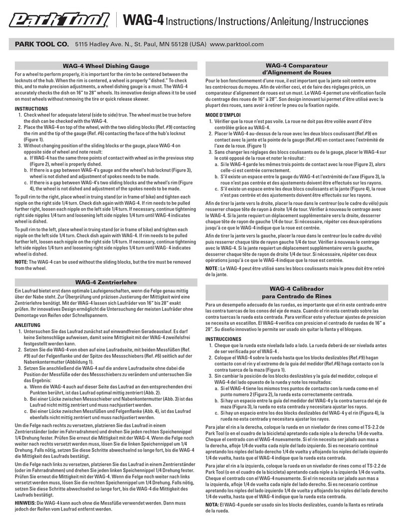 parktool WAG-4 instructions