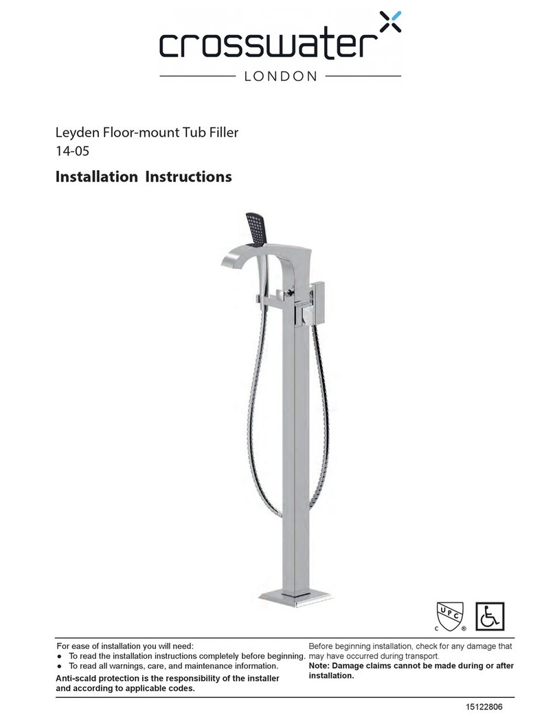 Crosswater Leyden 14-05 installation instructions