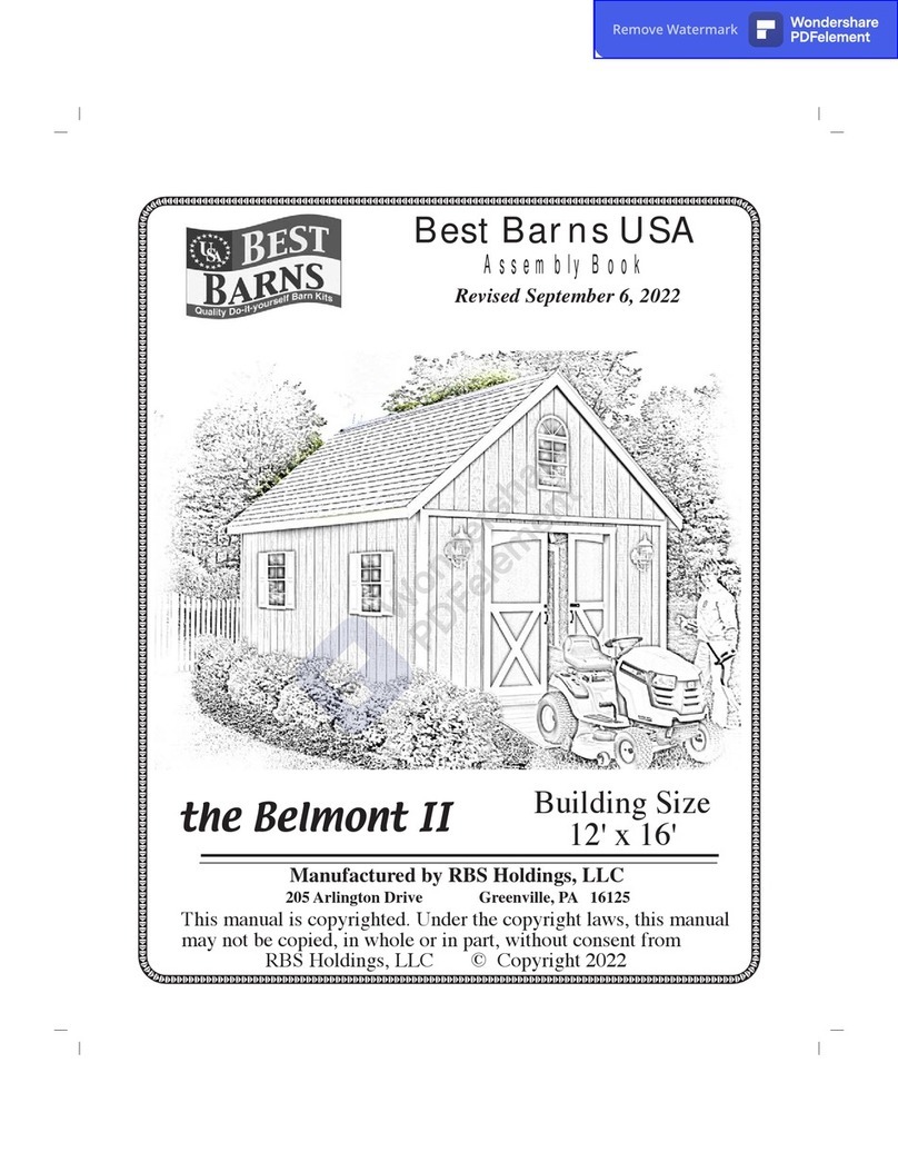 Best Barns Belmont II Assembly Book