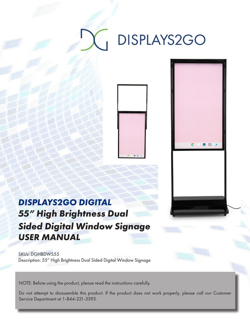 Displays2go DGHBDWS55 user manual