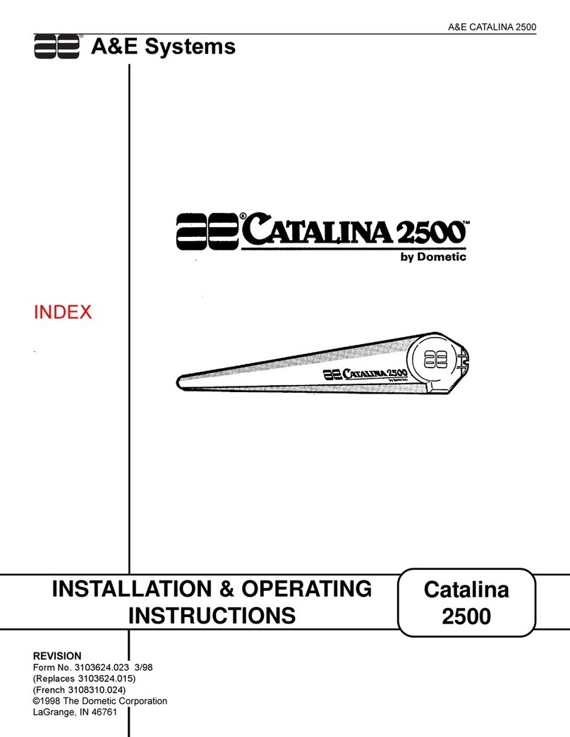 Dometic Catalina 2500 Installation & operating instructions