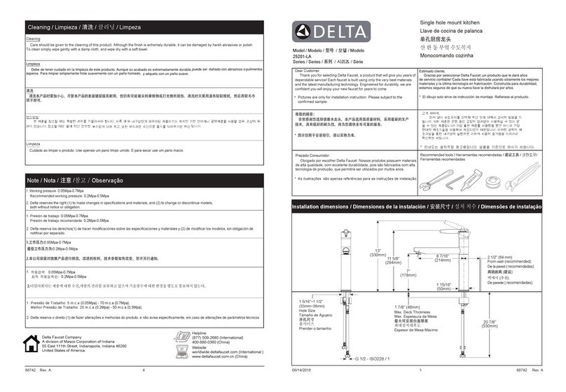 Delta 25201-LA User manual