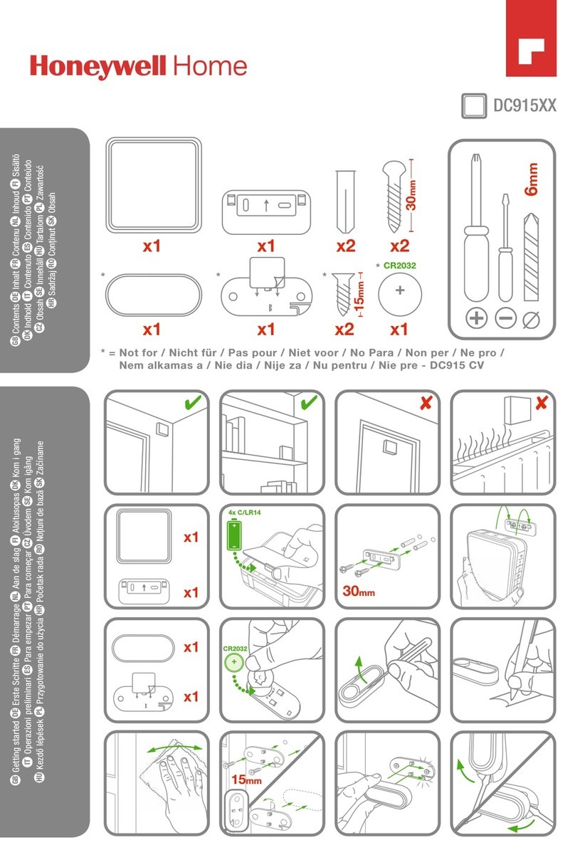 Honeywell Home DC915 Series User manual