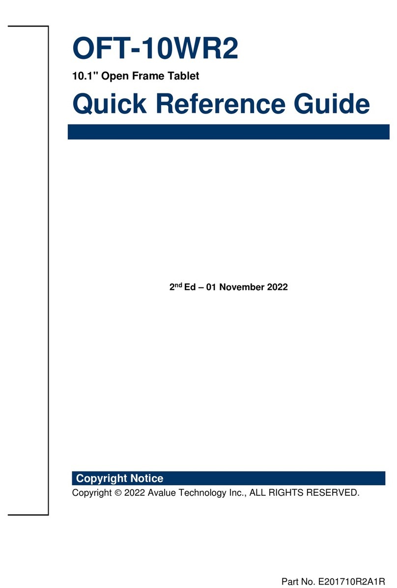 Avalue Technology OFT-10WR2 User manual