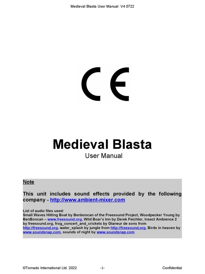Tornado Medieval Blasta User manual