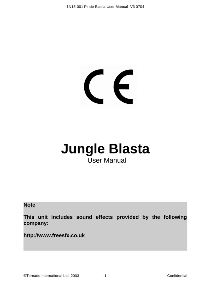 Tornado Jungle Blasta User manual
