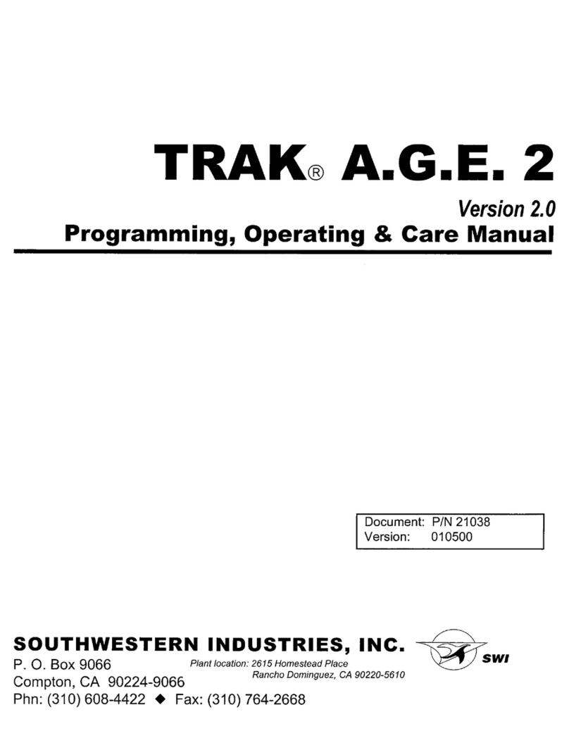 Southwestern Industries TRAK A.G.E. 2 User manual