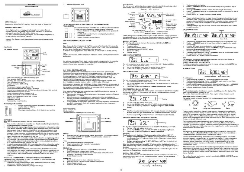 MOBILE-ALERTS MA10006 instruction manual