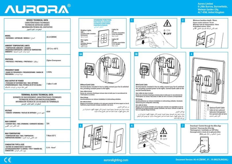 Aurora AU-A1ZBKWC Technical data Aurora AU-A1ZBKWC Technical data