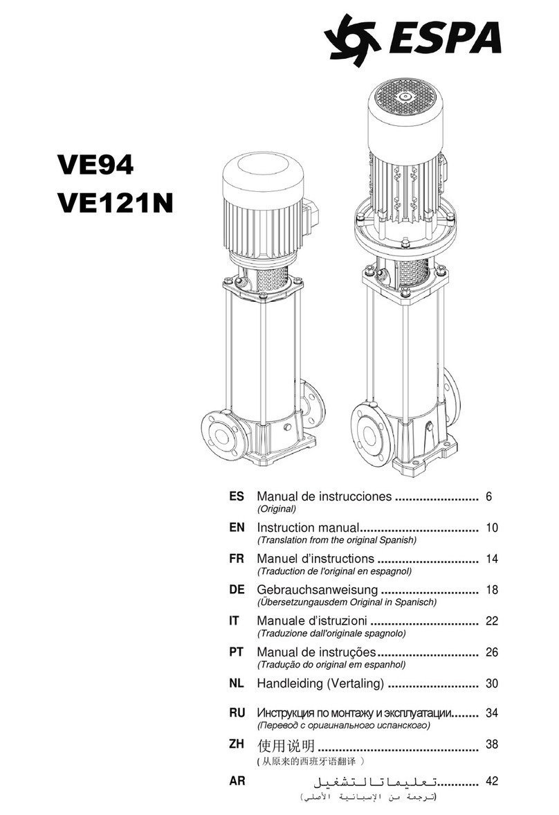 Espa VE121N instruction manual Espa VE121N instruction manual