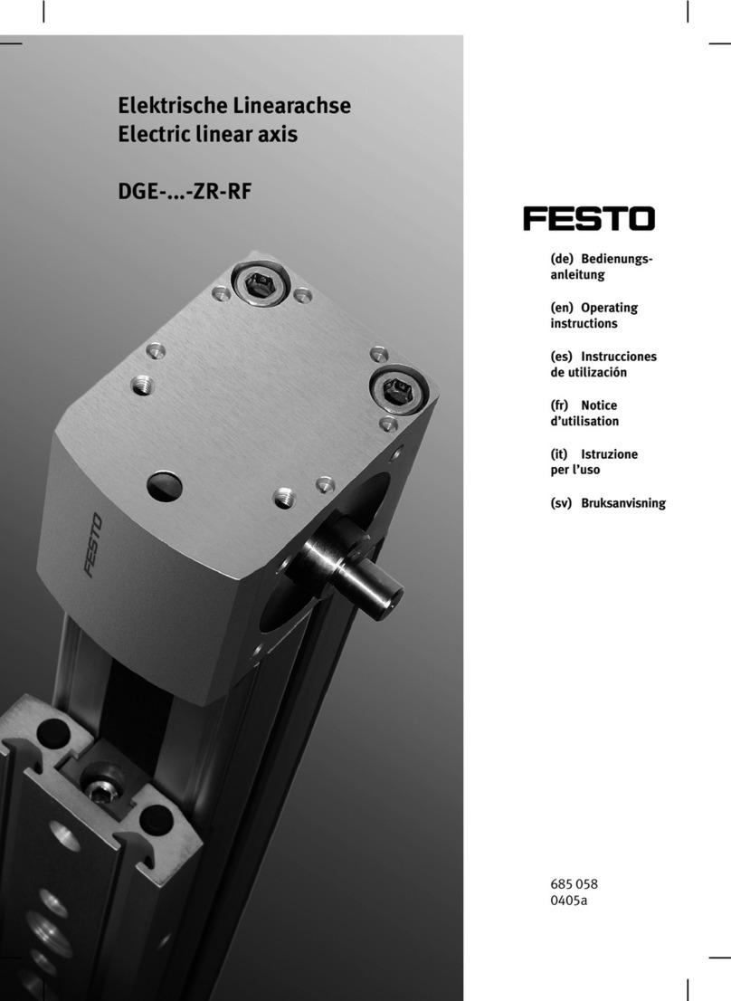 Festo DGE ZR-RF Series operating instructions