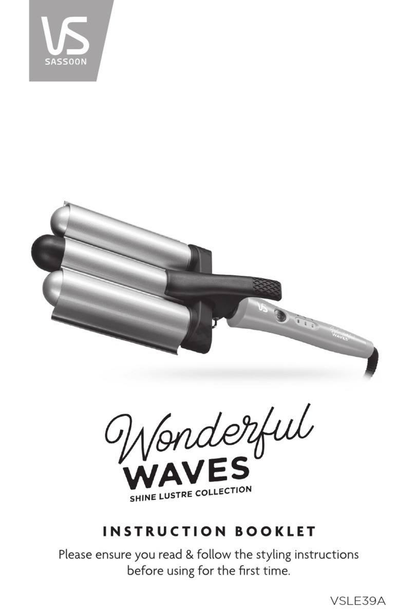 VS Sassoon SHINE LUSTRE WONDERFUL WAVES User manual