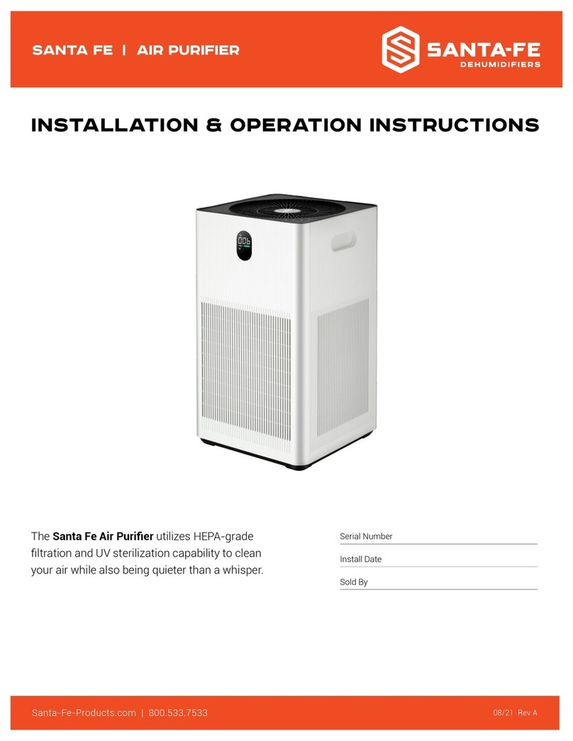Santa Fe KF-P32 Installation & operation instructions