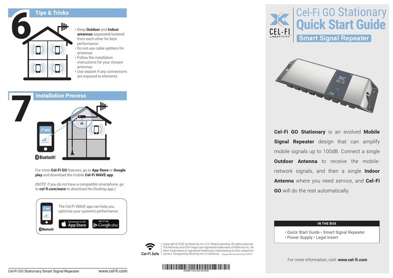 NEXTIVITY Cel-Fi GO Stationary User manual