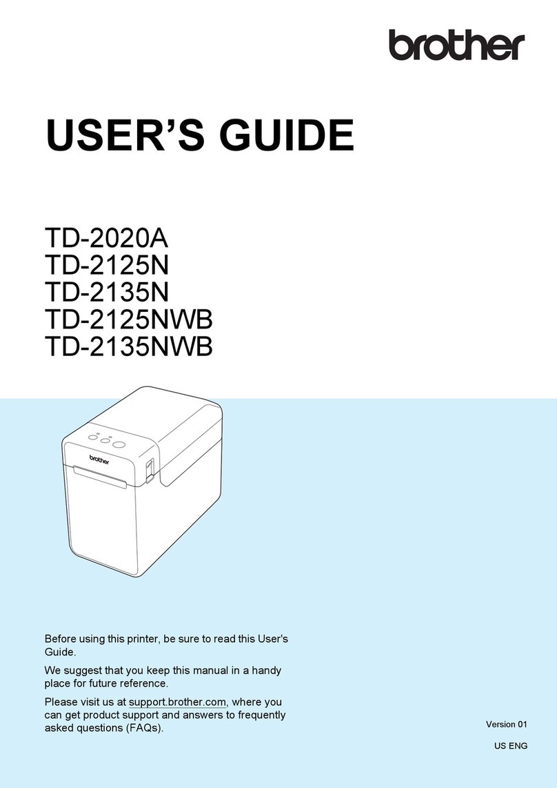 Brother TD-2020A User manual