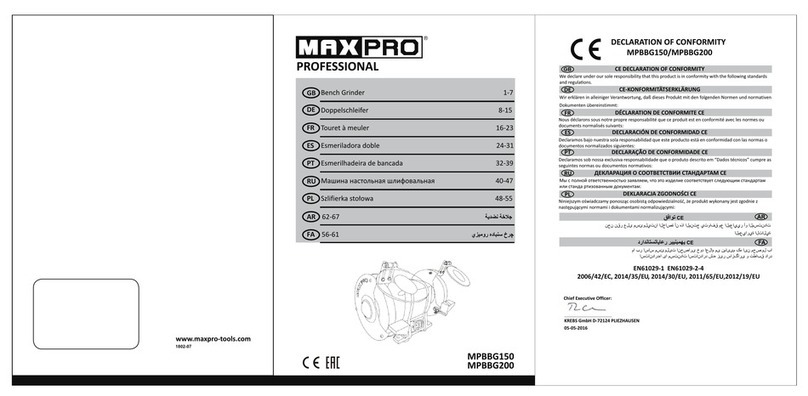 MaxPro PROFESSIONAL MPBBG150 User manual