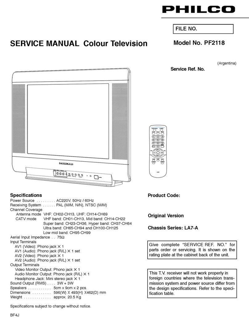 Philco PF2118 User manual