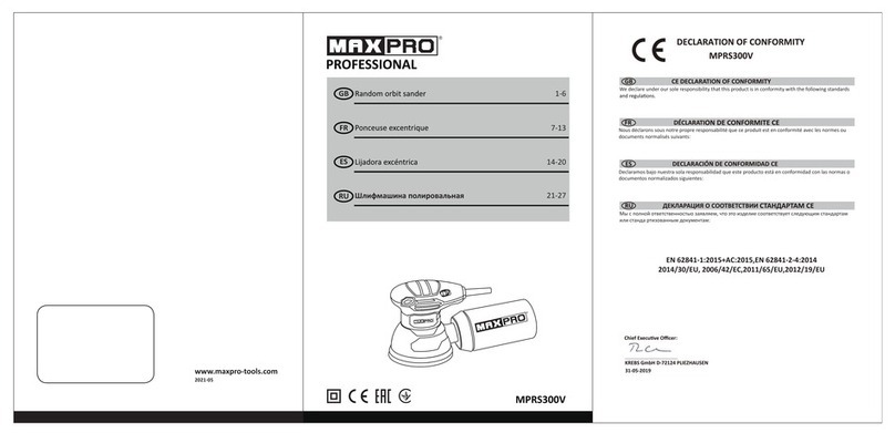 MaxPro PROFESSIONAL MPRS300V User manual MaxPro PROFESSIONAL MPRS300V User manual