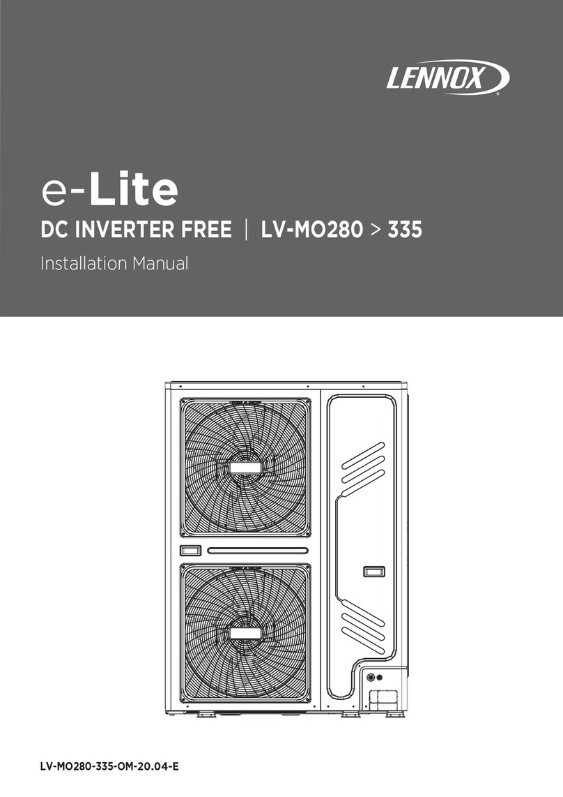 Lennox e-Lite LV-MO280 User manual