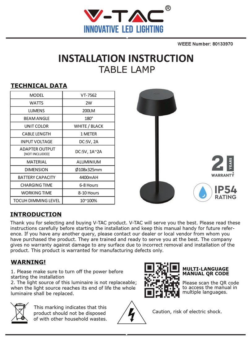 V-TAC 80133970 User manual V-TAC 80133970 User manual