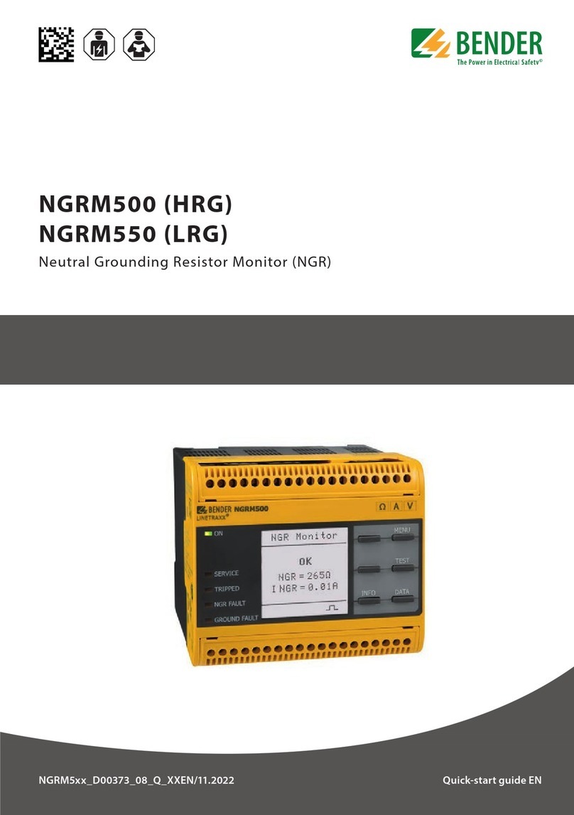 Bender NGRM500 User manual