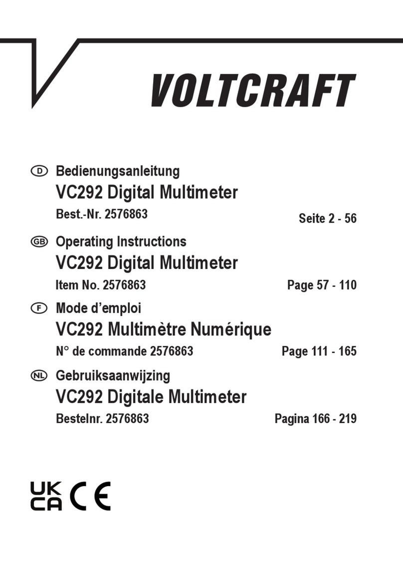 VOLTCRAFT VC292 operating instructions