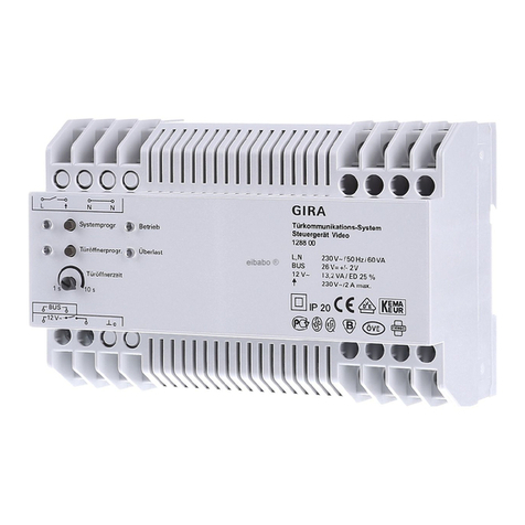 Gira 1288 Series operating instructions