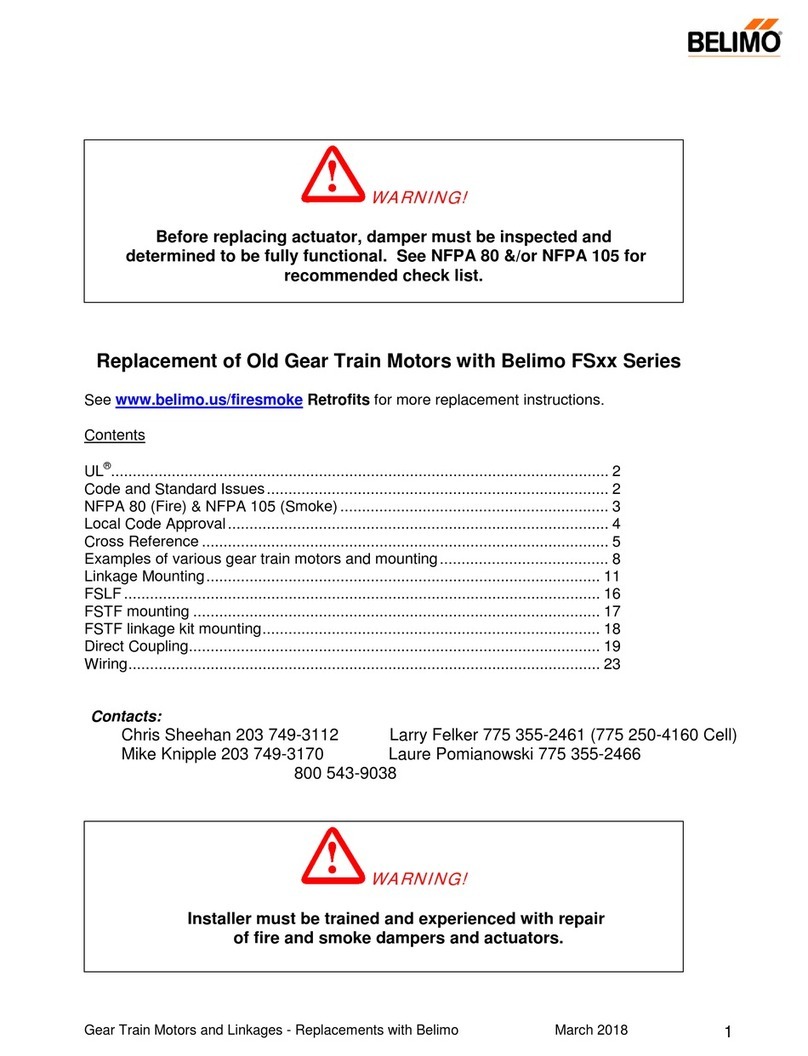 Belimo FS Series Use and care manual