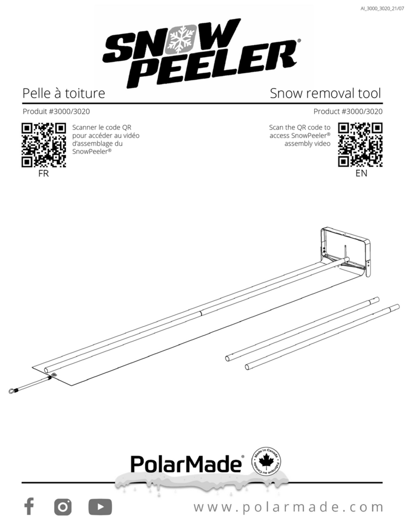 PolarMade SNOW PEELER 3000 Assembly instructions