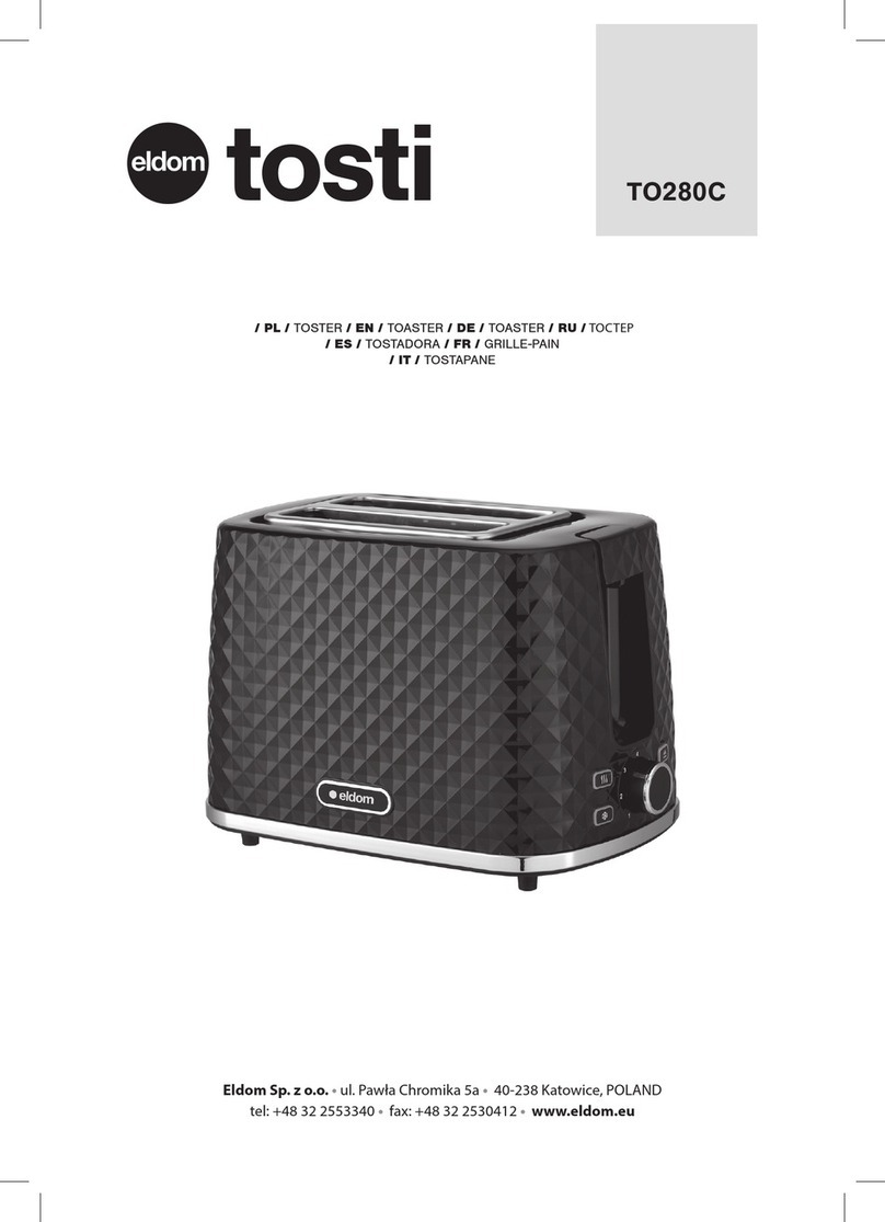 Eldom tosti TO280C User manual